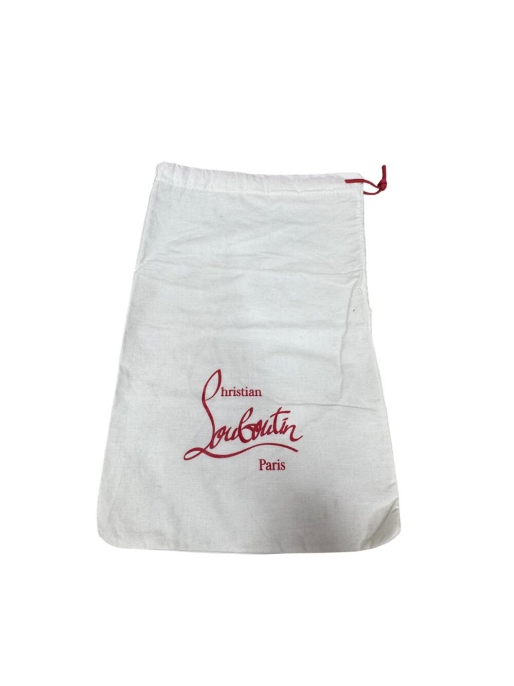 Authentic New Christian Louboutin White Shoe Handbag Dust Bag 14X9 Storage Gift